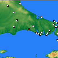 Nearby Forecast Locations - Kavakli - Mapa