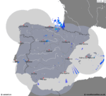 Imágenes de radar España 20:20 UTC