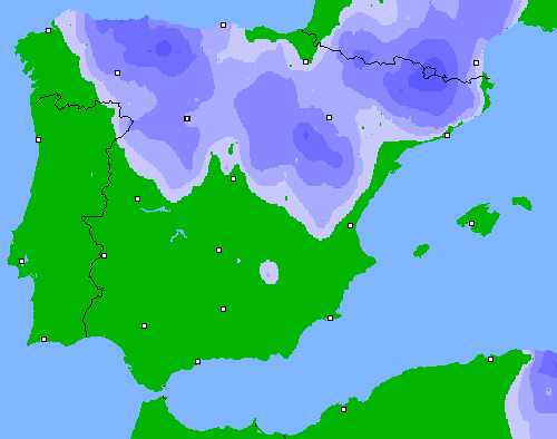 Precipitación (24 h) España