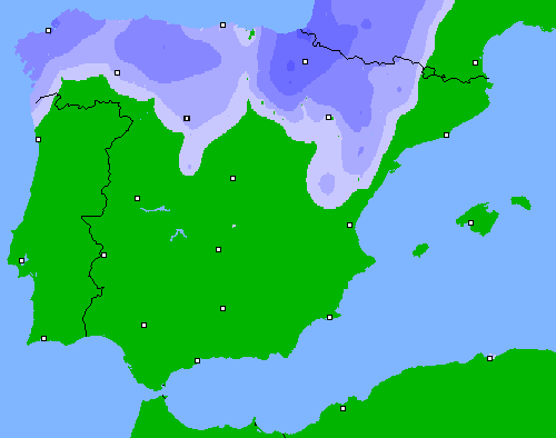 Precipitación (24 h) España